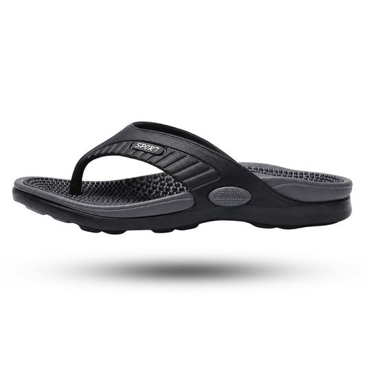 Acupressuur Slippers, Massage Teenslippers, Midnight Black