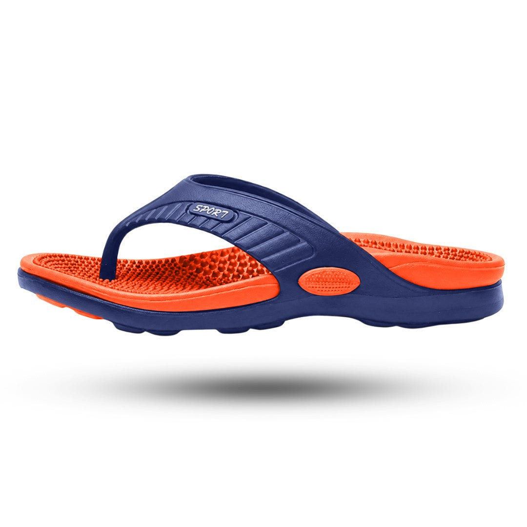 Acupressuur Slippers, Massage Teenslippers, Bright Orange