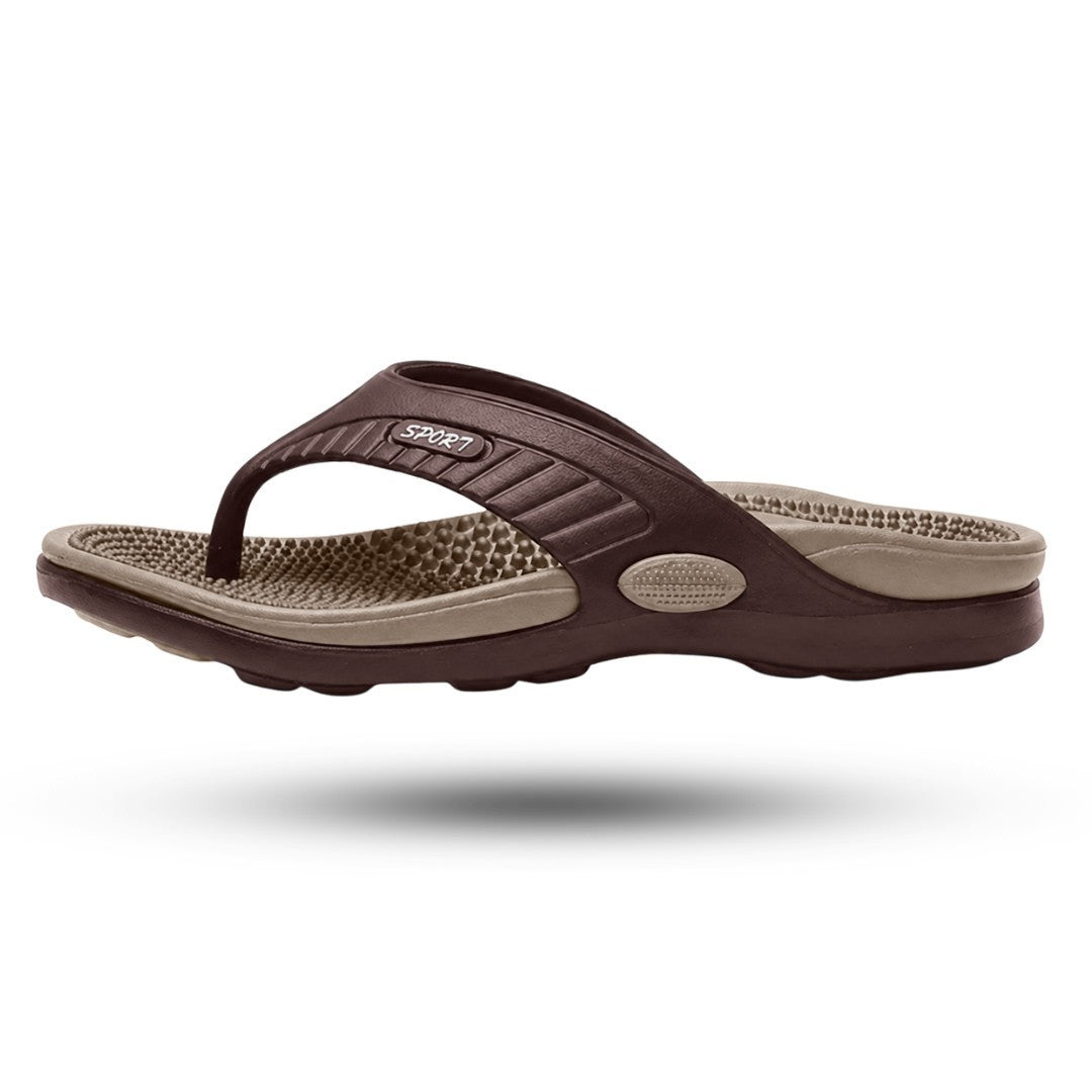 Acupressuur Slippers, Massage Teenslippers, Desert Beige