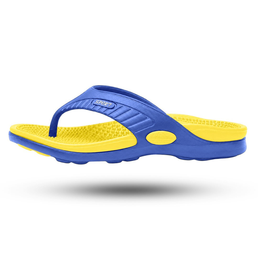 Acupressuur Slippers, Massage Teenslippers, Sunny Yellow