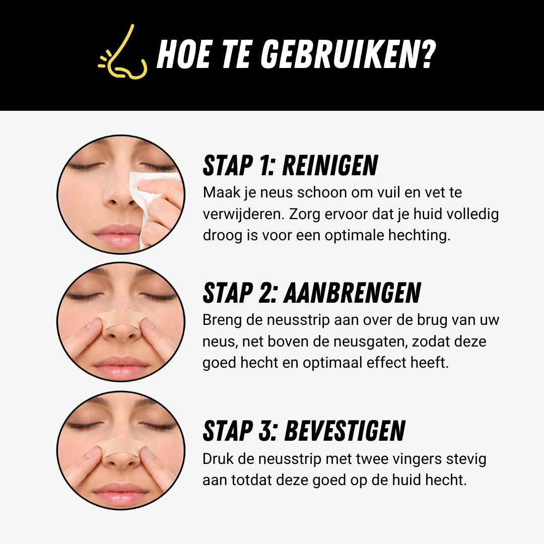Better Breath Neusstrips, 100 Stuks, Plakken