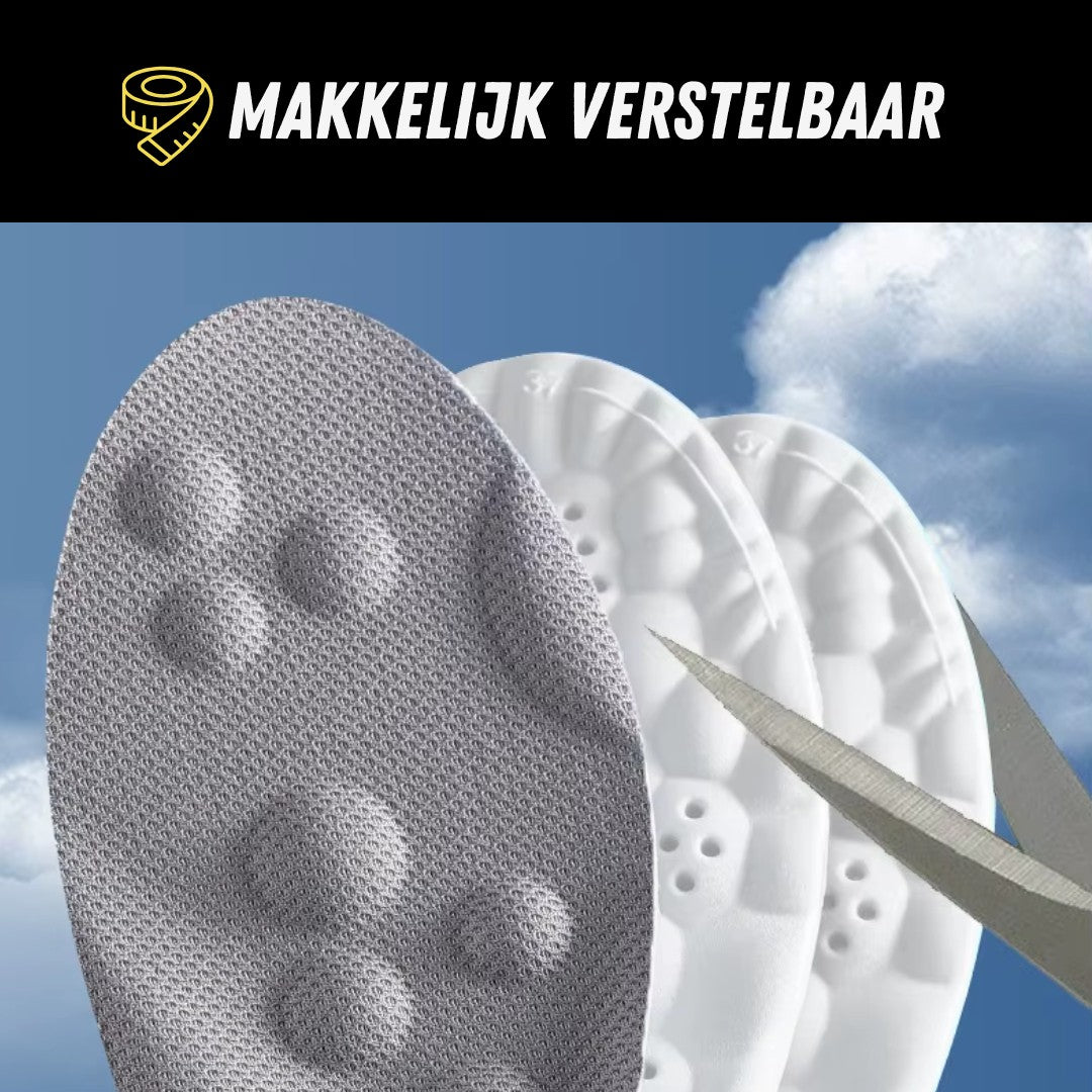 CloudStep Inlegzolen, Premium Steunzolen, Knippen