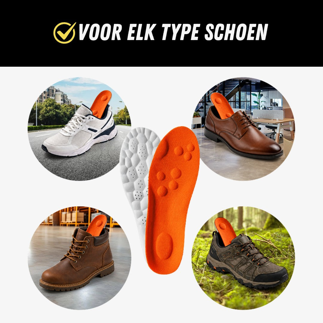 CloudStep Inlegzolen, Premium Steunzolen, Schoenen