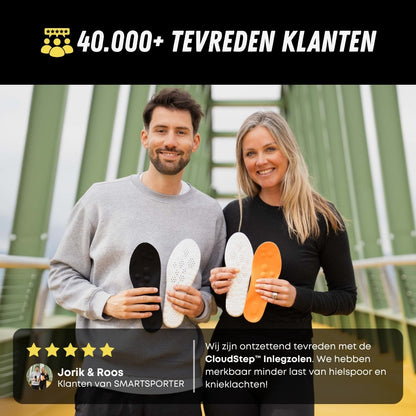 CloudStep Inlegzolen, Premium Steunzolen, Tevreden klanten