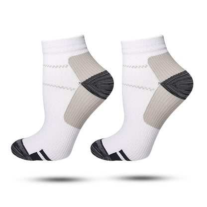 Compressie Sokken Laag, Premium Steunkousen, Ash Grey