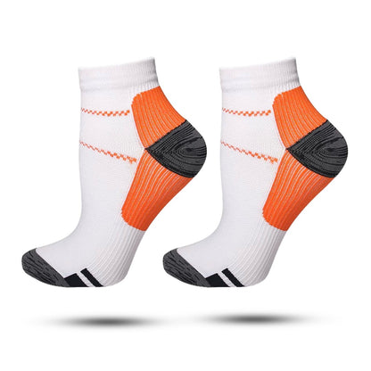 Compressie Sokken Laag, Premium Steunkousen, Bright Orange