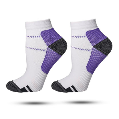 Compressie Sokken Laag, Premium Steunkousen, Deep Purple