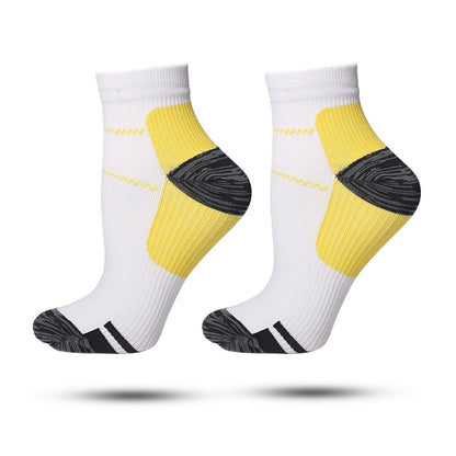 Compressie Sokken Laag, Premium Steunkousen, Golden Yellow