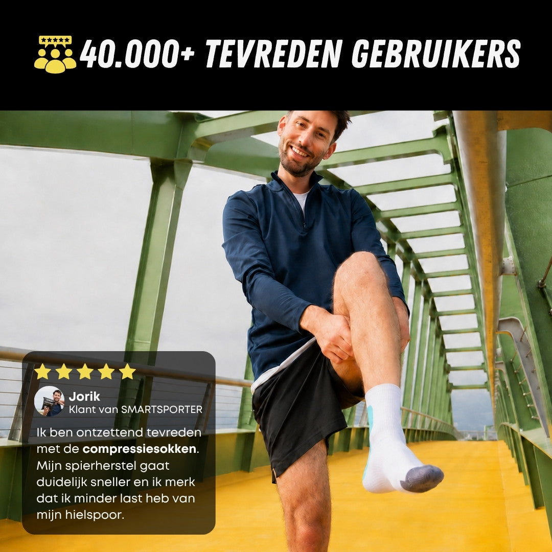 Compressie Sokken Laag, Premium Steunkousen, Tevreden Klanten