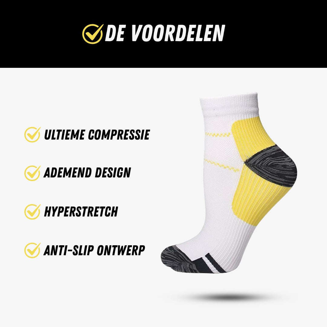 Compressie Sokken Laag, Premium Steunkousen, Voordelen