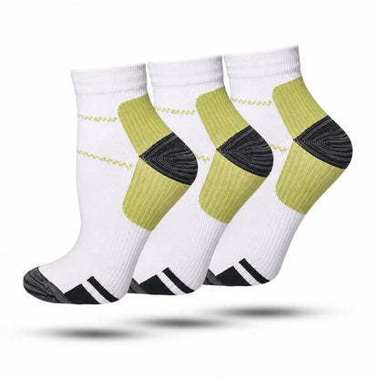 Compressie Sokken Laag 3-Pack, Premium Steunkousen, Fresh Green