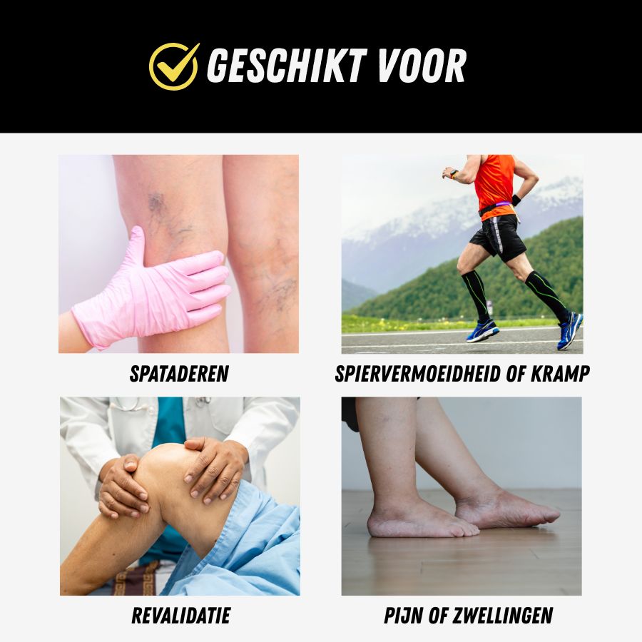 Compressie Sokken, Premium Steunkousen, geschikt voor