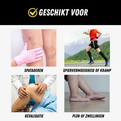 Compressie Sokken, Premium Steunkousen, geschikt voor