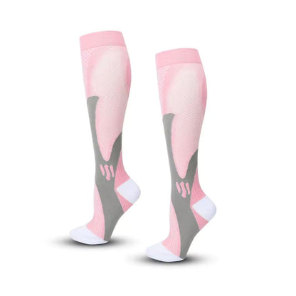 Compressie Sokken, Premium Steunkousen, roze