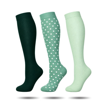 Compressie Sokken Dames, Premium Steunkousen, Emerald Glow