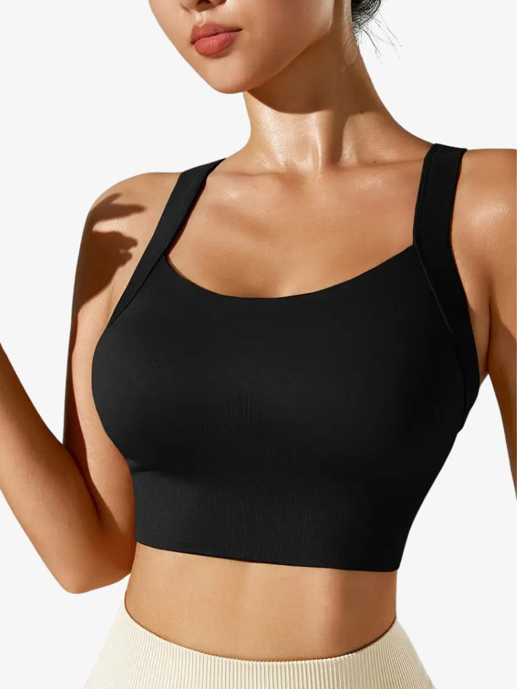 Cross Back Sport BH, Corrigerende Sporttop, Detail 1