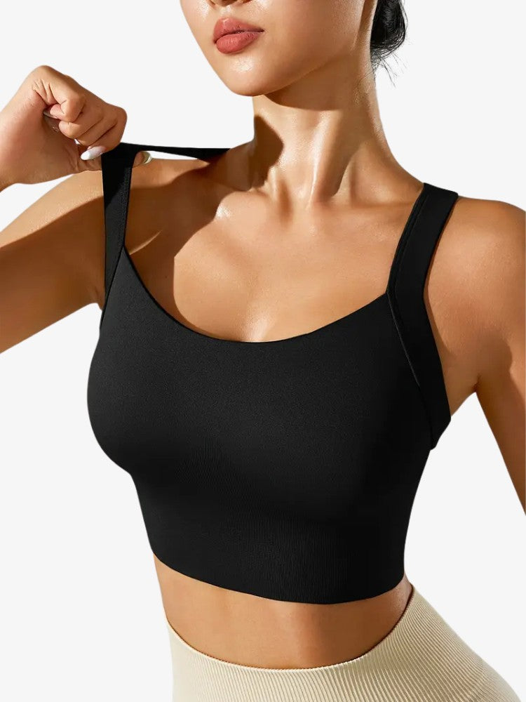 Cross Back Sport BH, Corrigerende Sporttop, Detail 2