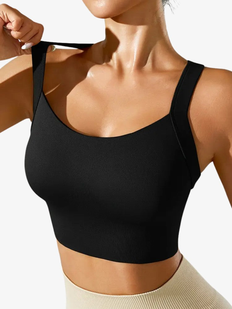 Cross Back Sport BH, Corrigerende Sporttop, Detail 2