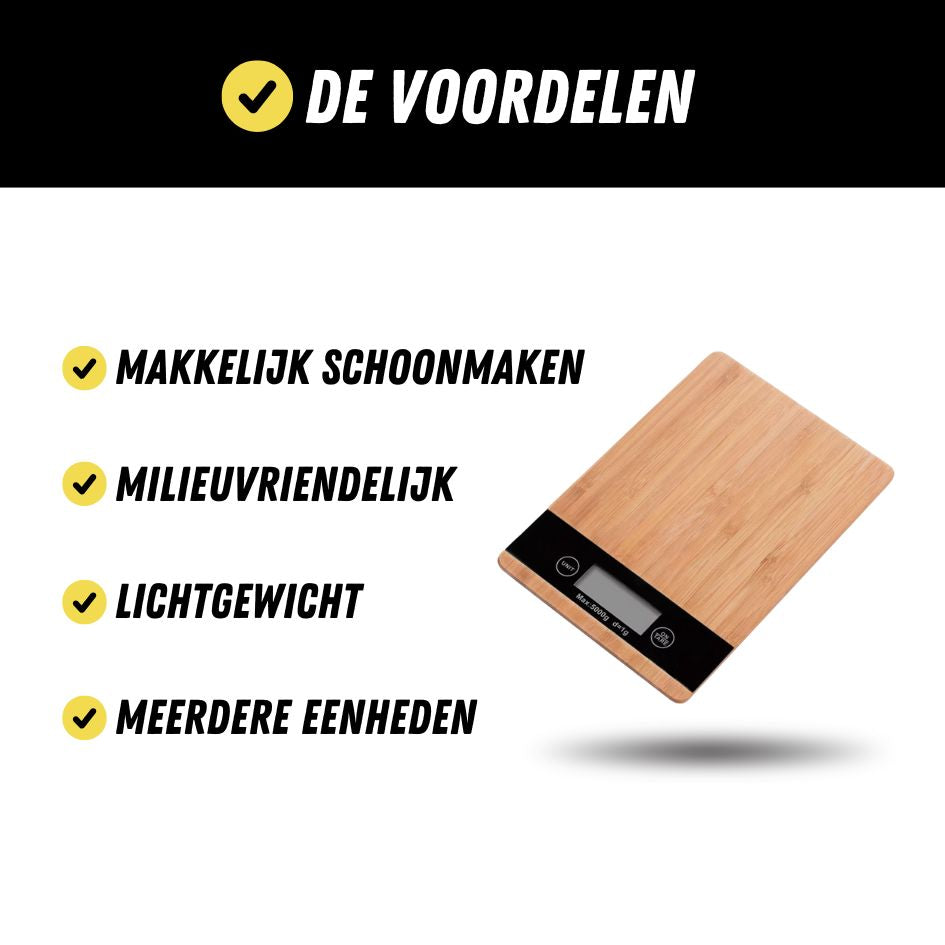 Digitale Keukenweegschaal, Precisie Weegschaal Voordelen, Voordelen