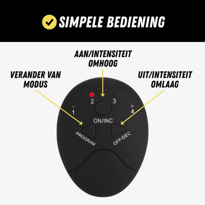 Elektrische Billen Trainer, Ems Bil en Heuptraining, bediening