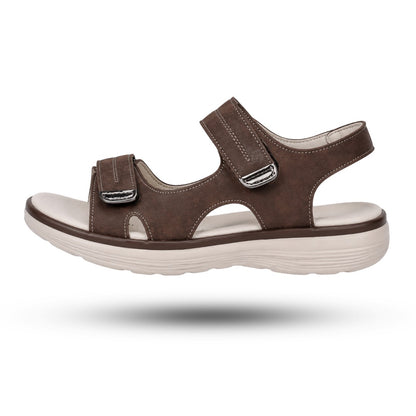 Ergonomische Dames Sandalen, Premium Ondersteuning, Mocha Brown