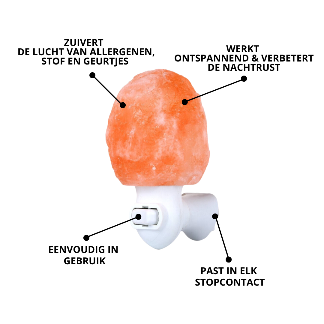 Himalaya Zoutlamp, Zoutsteen Nachtlampje, Specificaties