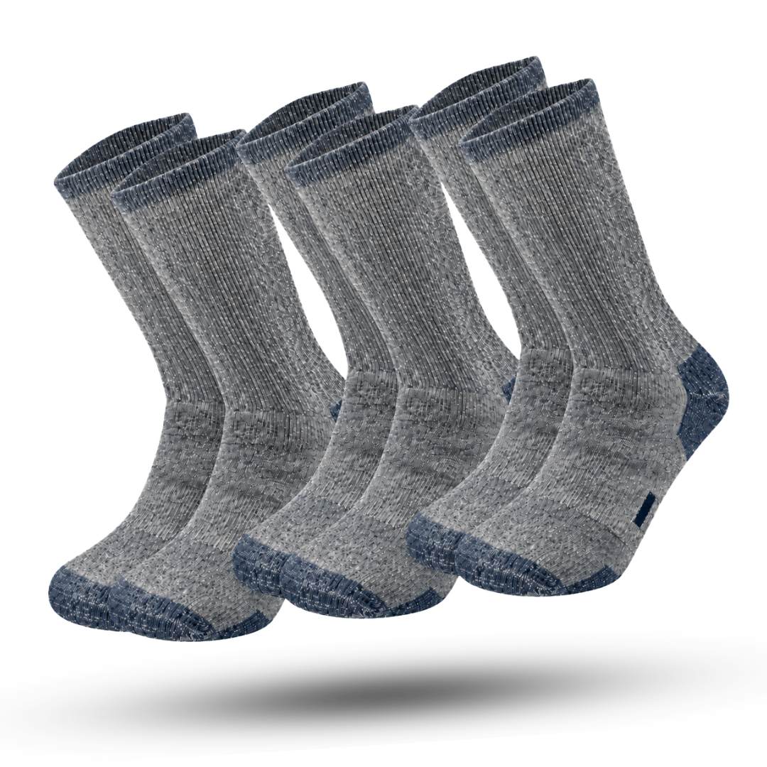 IGNITE Thermosokken 3-Pack, Premium Merinowollen Sokken, Royal Blue