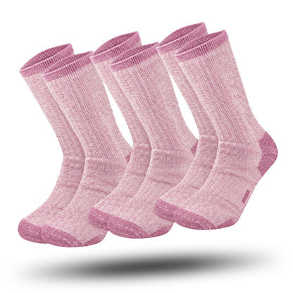 IGNITE Thermosokken 3-Pack, Premium Merinowollen Sokken, Soft Pink