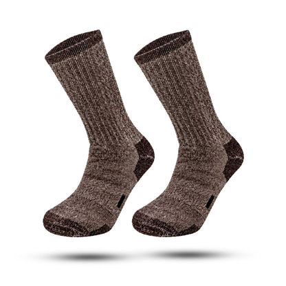 IGNITE Thermosokken, Premium Wollen Sokken, Coffee Brown