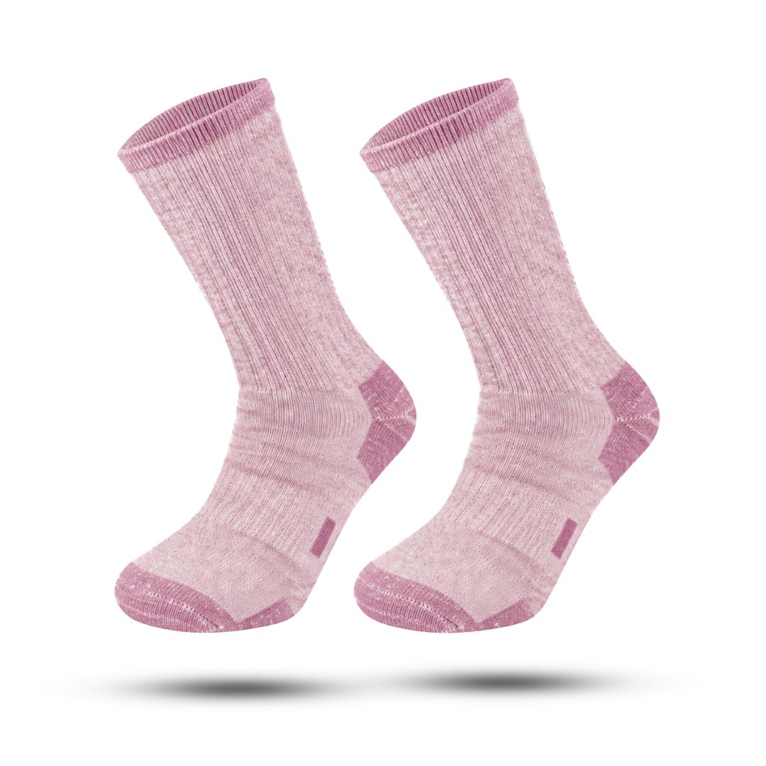 IGNITE Thermosokken, Premium Wollen Sokken, Soft Pink
