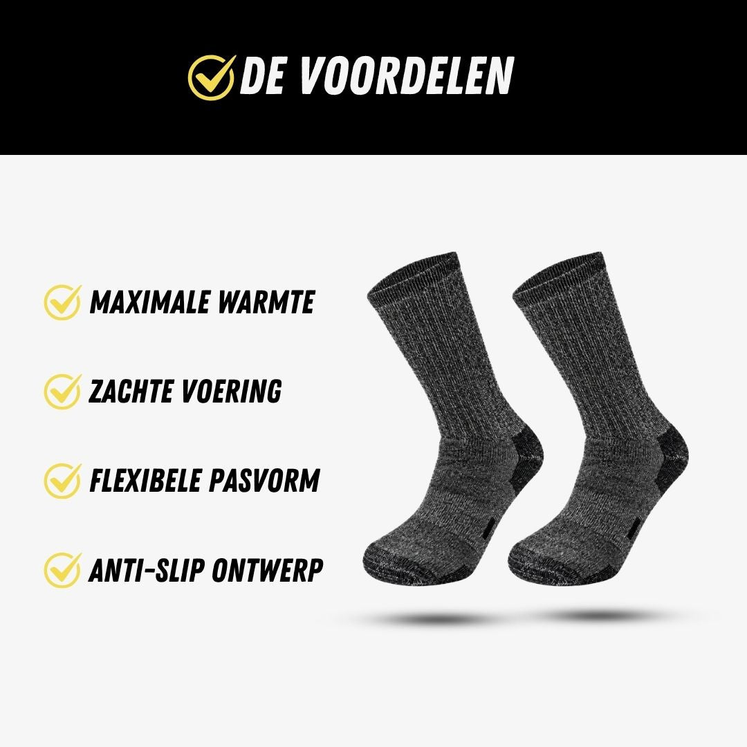 IGNITE Thermosokken, Premium Wollen Sokken, Voordelen