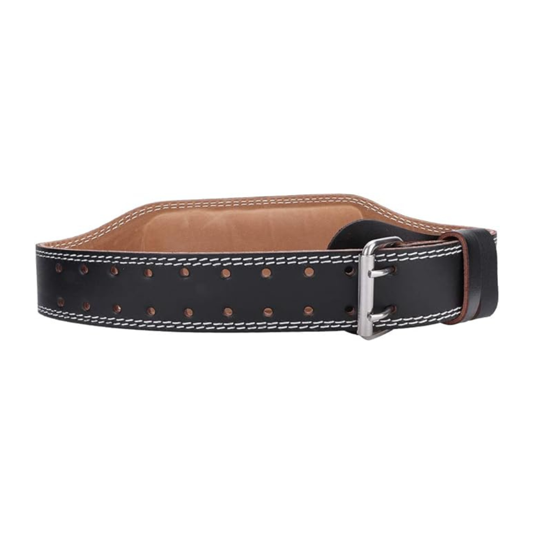 Leren Lifting Belt, Gewichthefriem voor Krachttraining, Achterkant