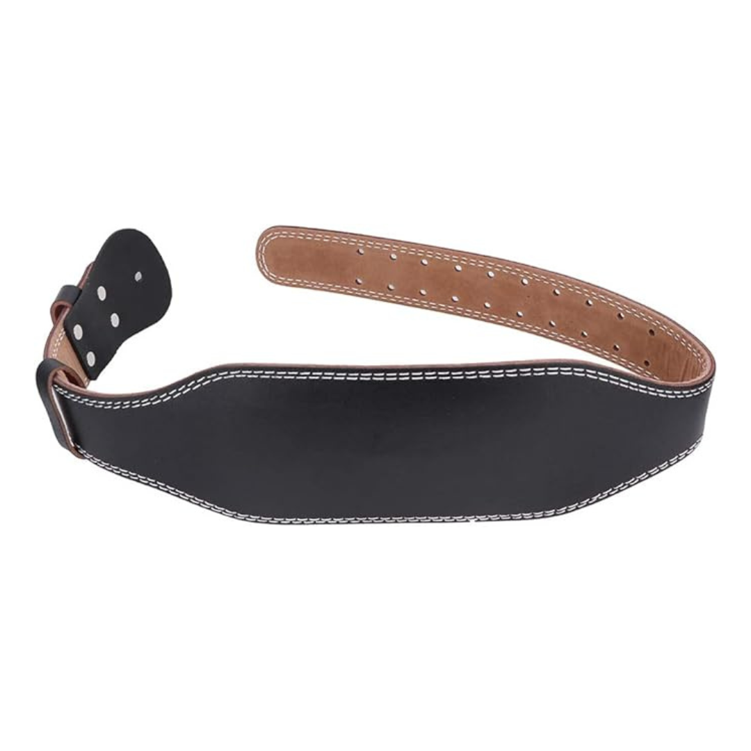Leren Lifting Belt, Gewichthefriem voor Krachttraining, Voorkant