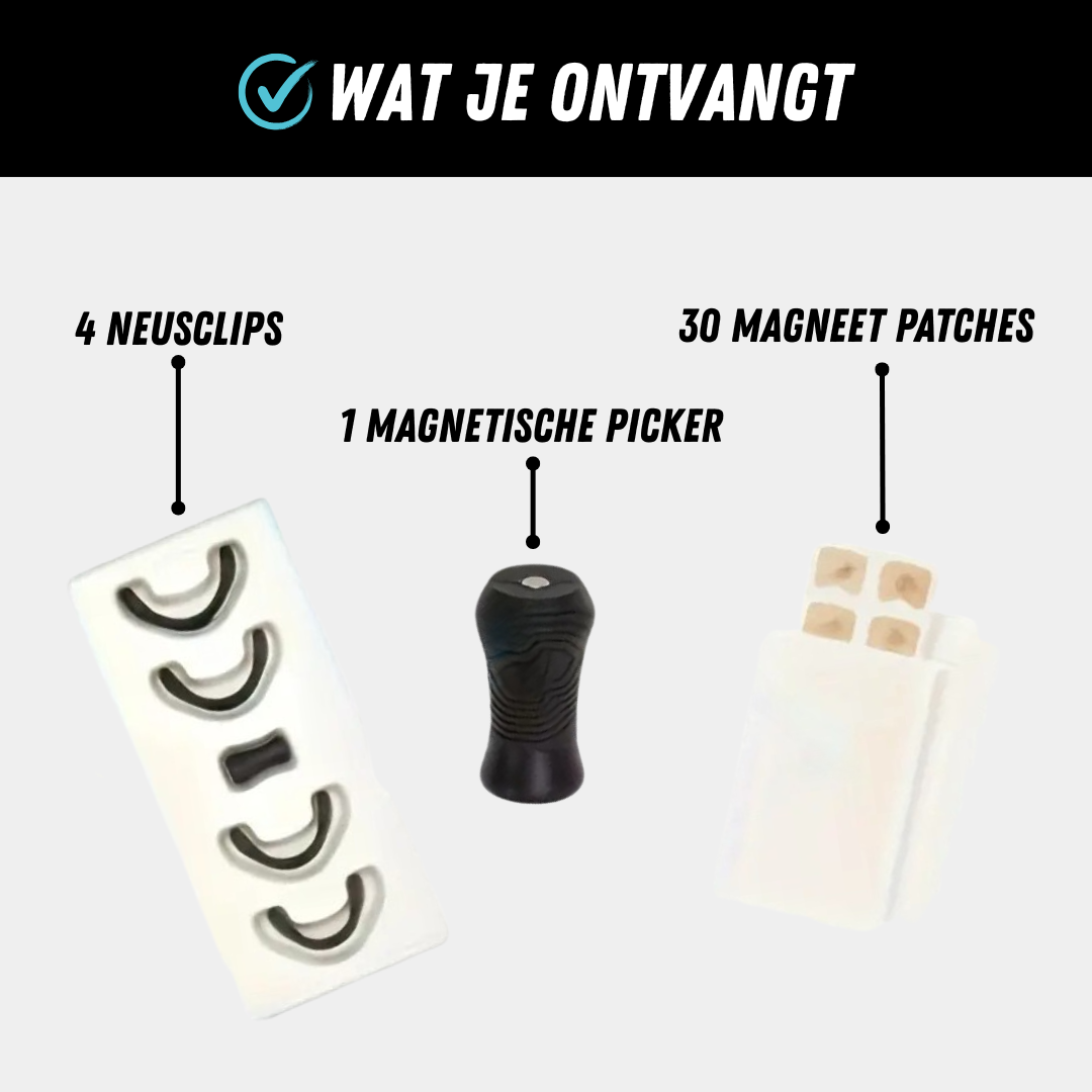 Magnetische Neusstrip, Neusspreider voor meer Zuurstof, Inhoud