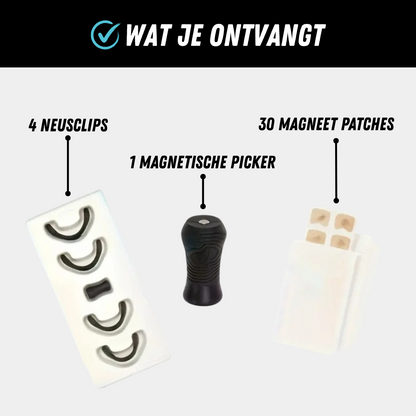 Magnetische Neusstrip, Neusspreider voor meer Zuurstof, Inhoud