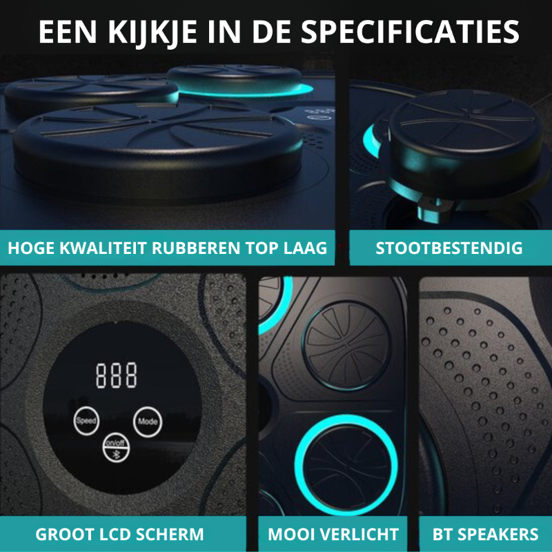 Music Boxing Machine, Boksmachine met bluetooth, Specificaties