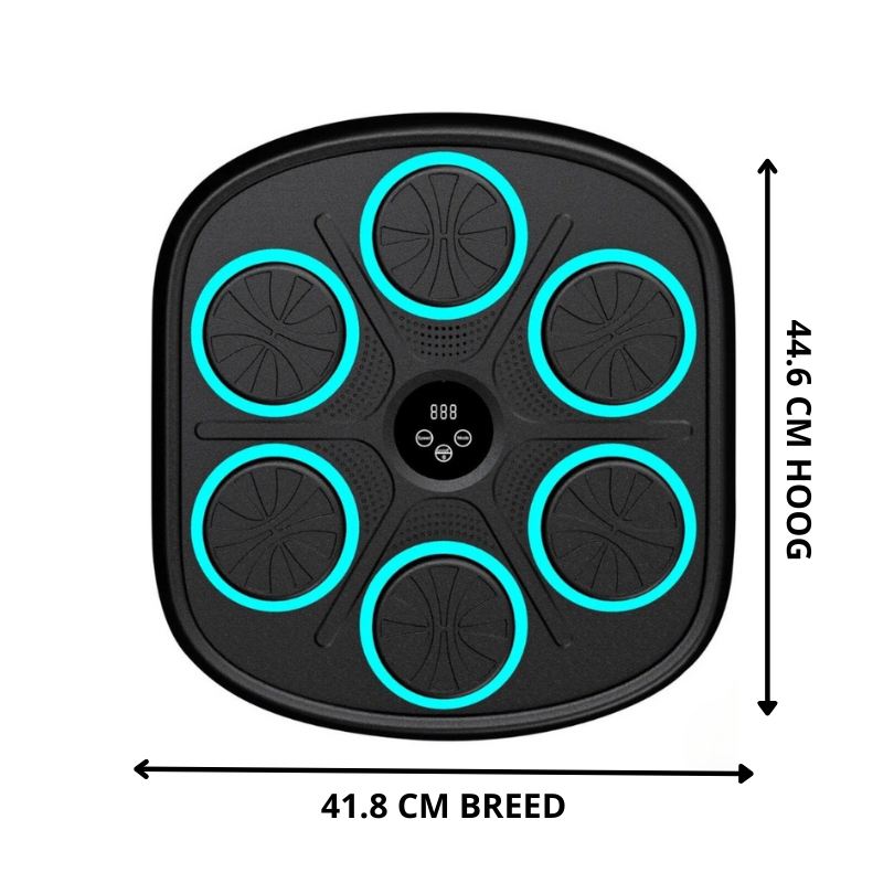 Music Boxing Machine, Boksmachine met bluetooth, Afmeting