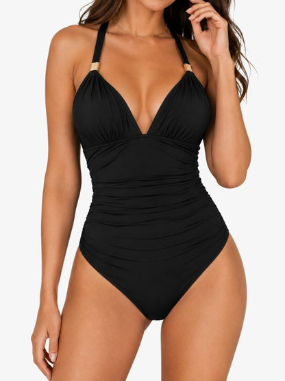 Olivia Badpak, Badpak met Striknek en Shapingeffect, Midnight Black