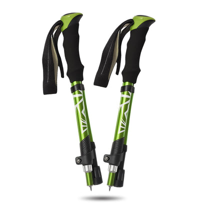 Opvouwbare Wandelstokken, Nordic Walking Stokken, Alphine Green