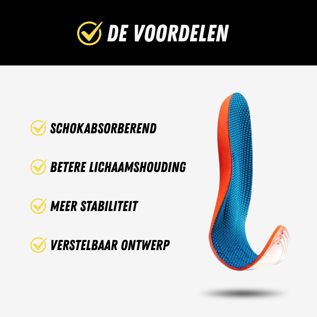 Orthopedische Inlegzolen, Steunzolen voor Hielspoor, De voordelen