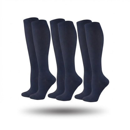 Orthopedische Steunkousen 3-Pack, Premium Compressiekousen, Navy Blue
