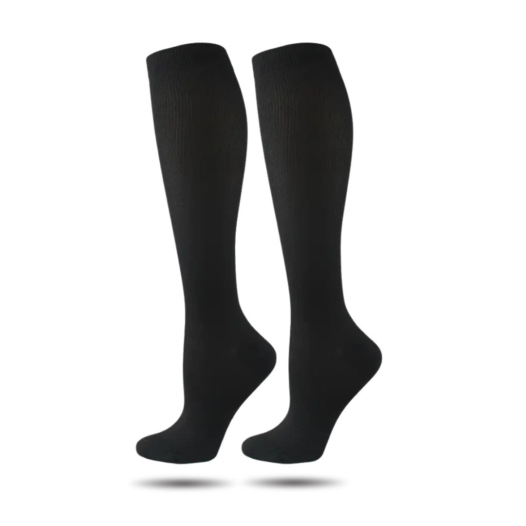 Orthopedische Steunkousen, Premium Compressiekousen, Midnight Black