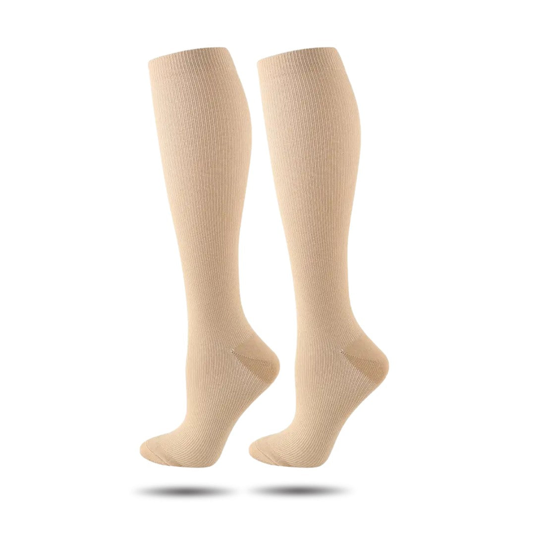 Orthopedische Steunkousen, Premium Compressiekousen, Skin Beige