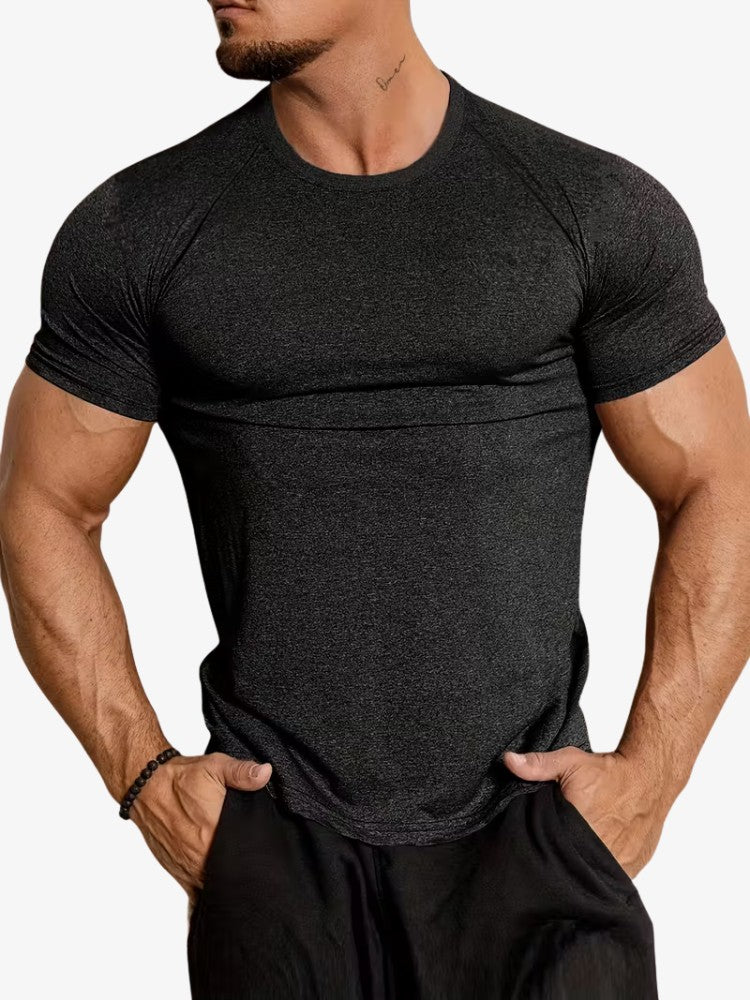 Performance T-shirt, Muscle Fit Sportshirt Heren, Detail 1