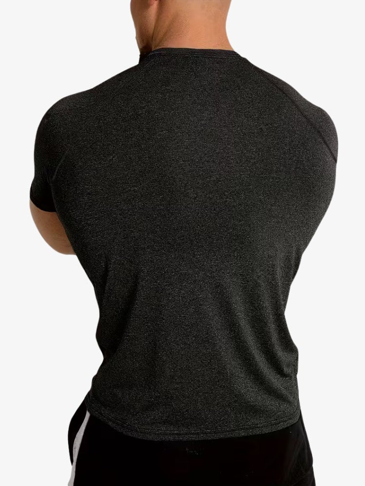 Performance T-shirt, Muscle Fit Sportshirt Heren, Detail 3