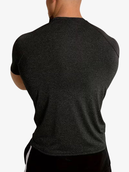 Performance T-shirt, Muscle Fit Sportshirt Heren, Detail 3