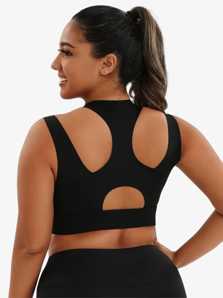 Plus Size Sport BH, Pro Extra Grote Maat Sporttop, Detail 2