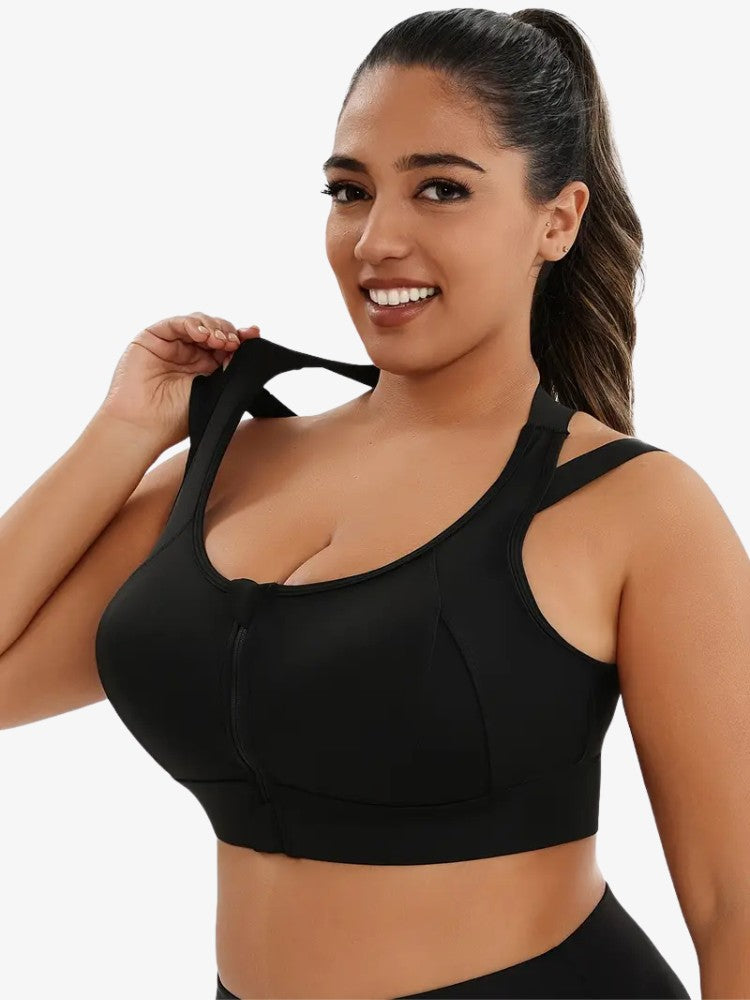 Plus Size Sport BH, Pro Extra Grote Maat Sporttop, Detail 3