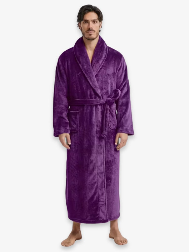 Premium Badjas, Luxe Kamerjas voor Heren, Majestic Purple