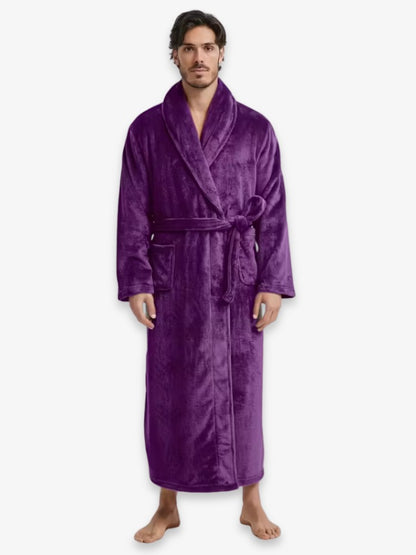 Premium Badjas, Luxe Kamerjas voor Heren, Majestic Purple